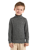 Свитер Cash Touch детский для мальчиков Черно-белый меланж