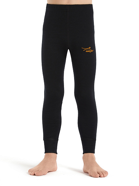 Термобелье кальсоны серии ACTIVE KIDS, двухслойное термобелье, цвет черный, фото 1