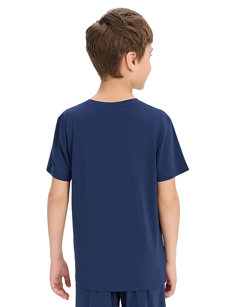 Футболка Bamboo для мальчика, цвет темно-синий, фото 2
