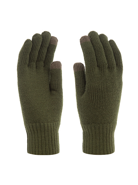 Перчатки детские Merino TEC Touch Screen, цвет олива, фото 1