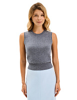 Топ трикотажный Серый меланж