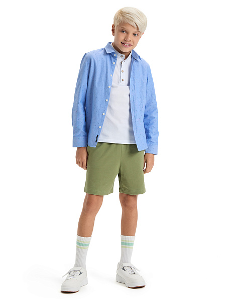 ORGANOMICA Cotton Шорты для мальчика, цвет олива, фото 1