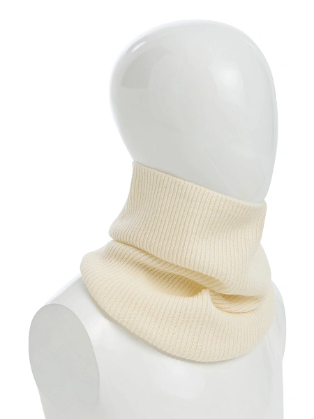 Снуд из шерсти для мальчиков, цвет белый, фото 1