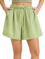 Шорты женские короткие серии LINEN Ярко зеленый