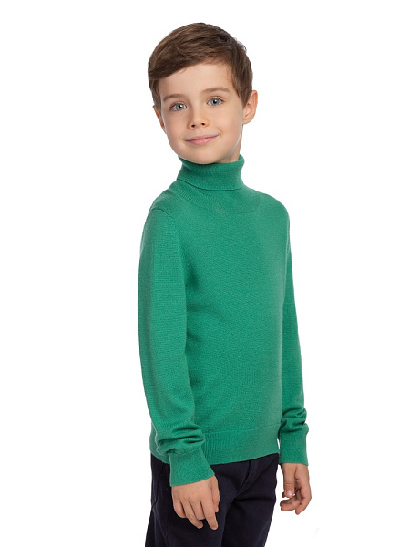 Свитер Cash Touch детский для мальчиков, цвет малахит, фото 3