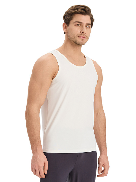 Майка мужская серии Bamboo, цвет молочный, фото 2