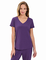 Футболка женская с V-вырезом серии Bamboo Фиолетовый