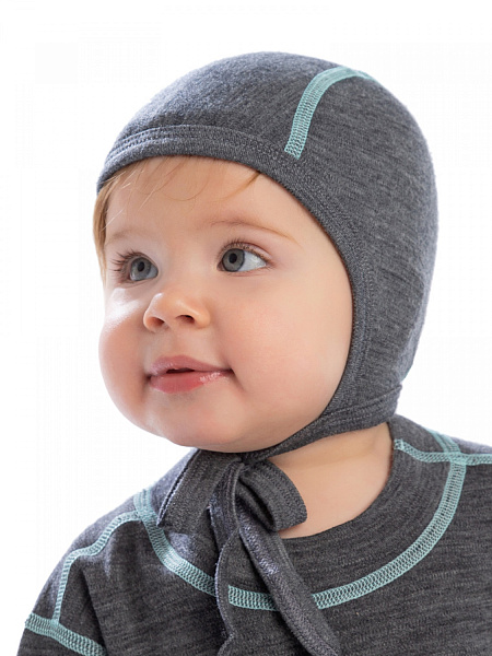 Термочепчик детский серии SOFT, цвет серый, фото 2