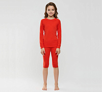 Комплект термобелья для девочек серии SPORT WOOL Красный