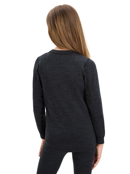 Термофутболка для девочек - подростков серии ACTIVE KIDS, цвет антрацит, фото 3