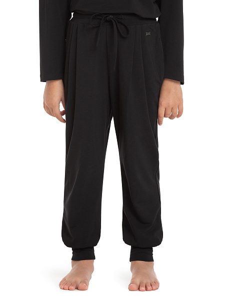 Джоггеры серии Bamboo для девочки, цвет черный, фото 2