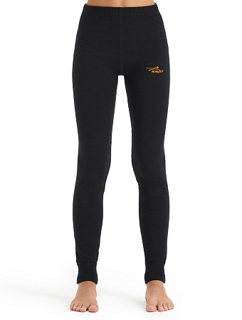 Термолеггинсы для девочек - подростков серии ACTIVE KIDS, цвет черный, фото 1