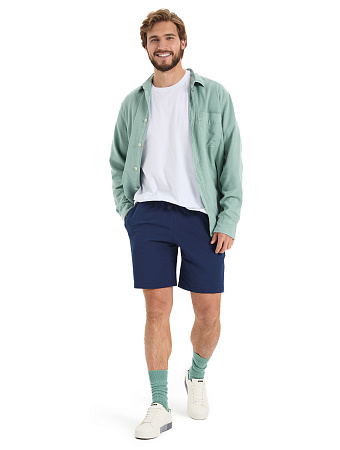 Шорты Cotton ORGANOMICA мужские укороченные, цвет темно-синий, фото 1