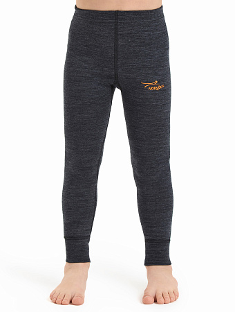 Термобелье кальсоны серии ACTIVE KIDS, двухслойное термобелье, цвет антрацит, фото 1