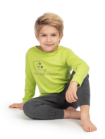 Пижама для мальчика из шерсти мериносов, фото 1