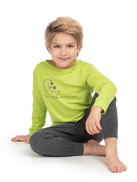 Пижама для мальчика из шерсти мериносов, фото 1