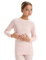 Термофутболка для девочек-подростков серии SOFT. Знак Woolmark Розовый