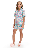 Комплект для девочки SILK (жакет+шорты), цвет принт светлый toile de jouy Принт Seashells