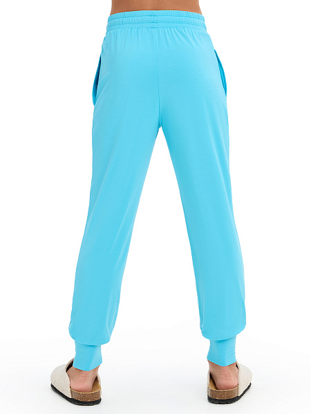 Джоггеры Bamboo для девочки, цвет бирюзовый, фото 2