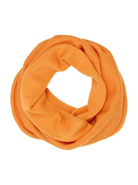 Теплый снуд из шерсти мериносов для мальчиков, цвет оранжевый, фото 2