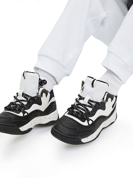 Джоггеры детские для мальчиков ORGANOMICA Cotton, цвет белый, фото 5