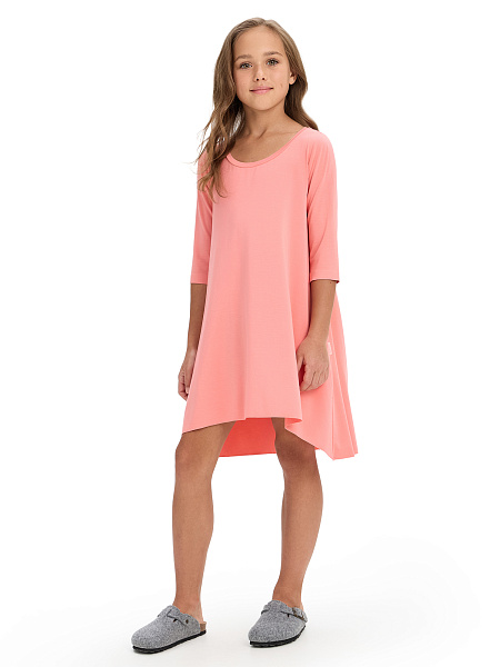 Платье Bamboo для девочки, цвет коралловый, фото 1