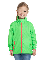 Ультралегкая куртка-ветровка для девочек из мембраны Ярко зеленый