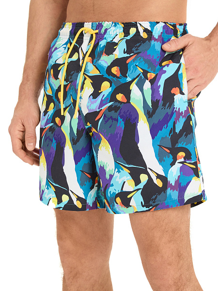 Шорты плавательные, цвет темно-синий, фото 5