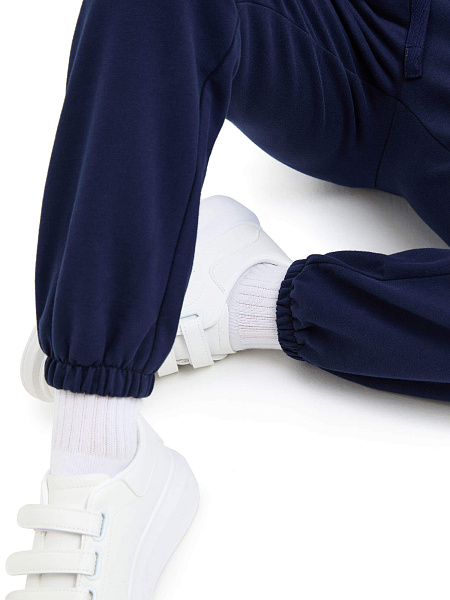 Брюки-джоггеры детские для мальчиков серии Cotton, цвет темно-синий, фото 5