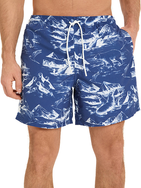 Шорты плавательные, цвет синий мулине, фото 5