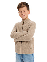 Кардиган шерстяной на молнии для мальчика Бежевый