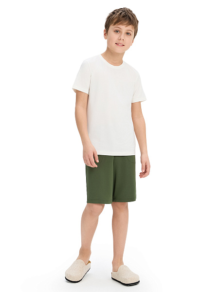 Футболка Bamboo для мальчика, цвет молочный, фото 4