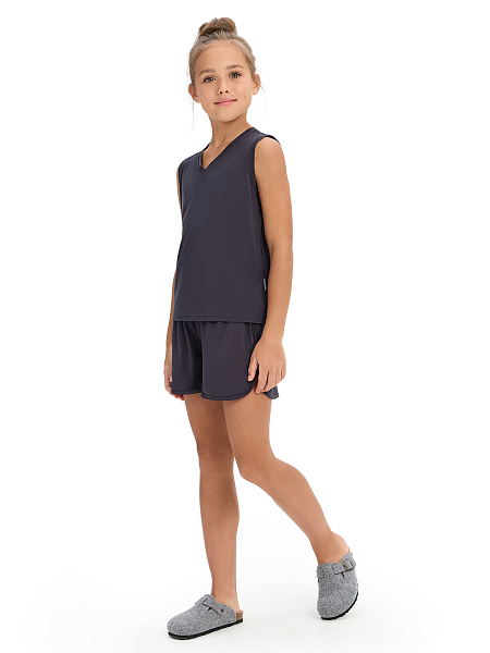 Шорты Bamboo для девочек, цвет темно-серый, фото 4