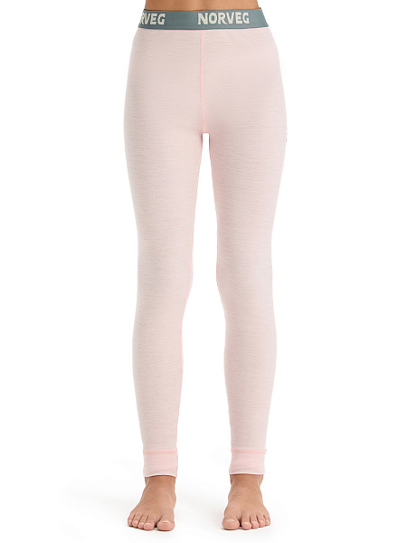 Термолеггинсы детские для девочек-подростков серии SOFT. Знак Woolmark, цвет розовый, фото 1