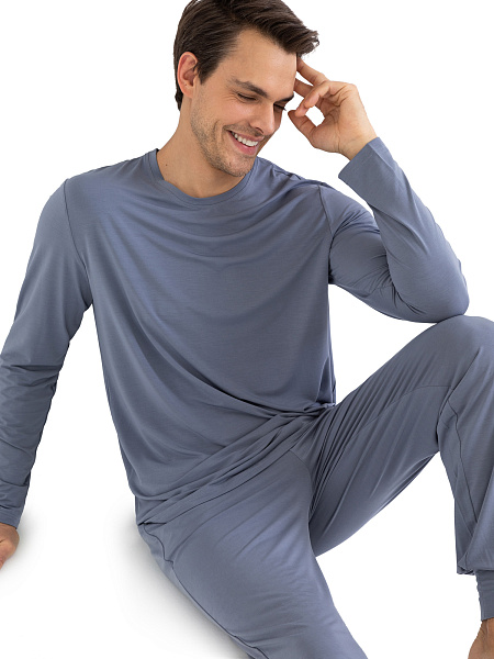 Лонгслив мужской серии Bamboo, цвет серый, фото 5