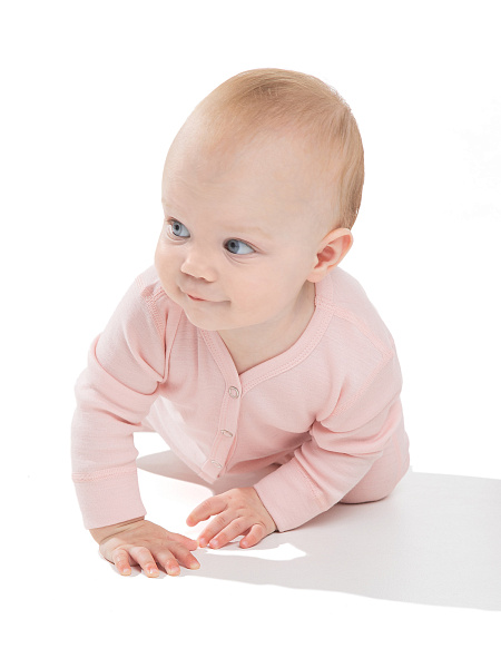 Комбинезон детский серии SOFT Woolmark, цвет розовый, фото 4