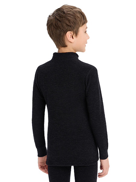 Термобелье фуфайка детская для мальчиков серии "-60°C", цвет антрацит, фото 2