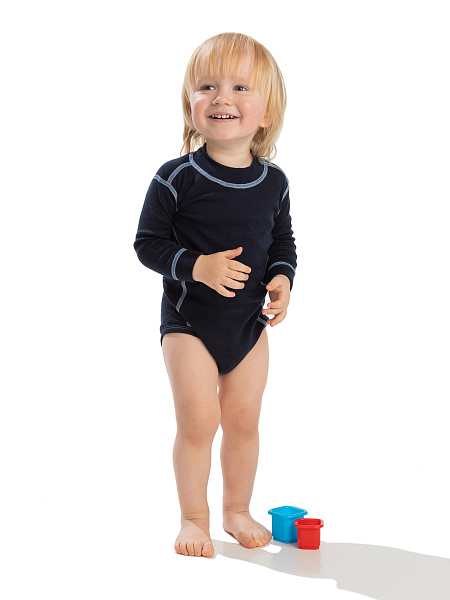 Термободи детское с длинным рукавом серии SOFT, цвет синий, фото 3