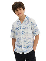 LINEN Рубашка для мальчика с коротким рукавом Паттерн Arctic